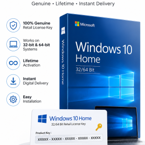 Windows 10 Home 32/64 Bit Retail License Key