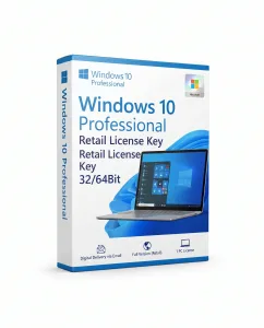 Windows 10 Professional 32/64 Bit Retail License Key