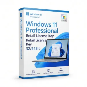 Windows 11 Professional Retail License Key 32/64Bit